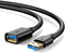 Câble Rallonge USB - Câble Extension USB Mâle A vers Femelle A 5Gbps Compatible pour Clé USB, Hub USB, Disque Dur Externe, Clavier, Imprimante Webcam - 1M
