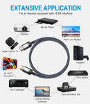 Câble HDMI/HDMI 4K Ultra HD - Supporte Ethernet/3D/Retour Audio - Cordon HDMI pour Lecteur Blu-ray/Xbox/PS3/ PS4/ TV 4K Ultra HD/Ecran- Noir