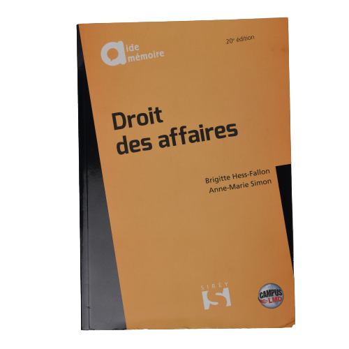 Droit des affaires 20e ed. - Anne-Marie Simon & Brigitte Hess-Fallon - Français