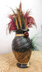 DIMITRI-TOURS-Vase à base d'argile-noir et or