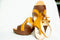 Coin de gloire- Chaussure- talon- marron et jaune- pointure 40-41- femme