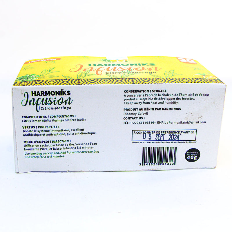 HARMONIKS  : Citron-Moringa 20 sachets (infusion)