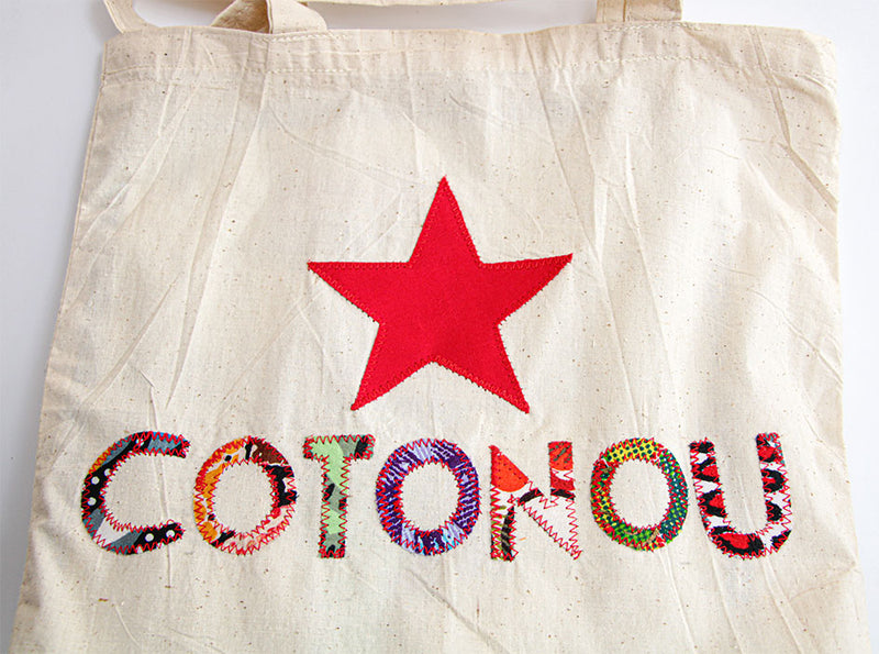 DIMITRI-TOURS- Sac 100% local coton- design COTONOU