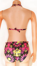 DIMITRI-TOURS- Haut de bikini 2 pièces à imprimé africain