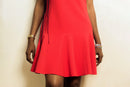KIONA - Robe courte rouge pour femme