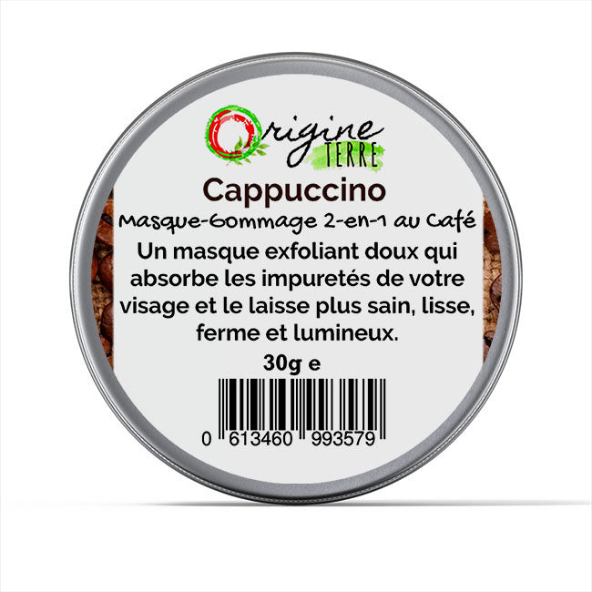 Cappuccino, Masque-Gommage 2-en-1 au Café-30g